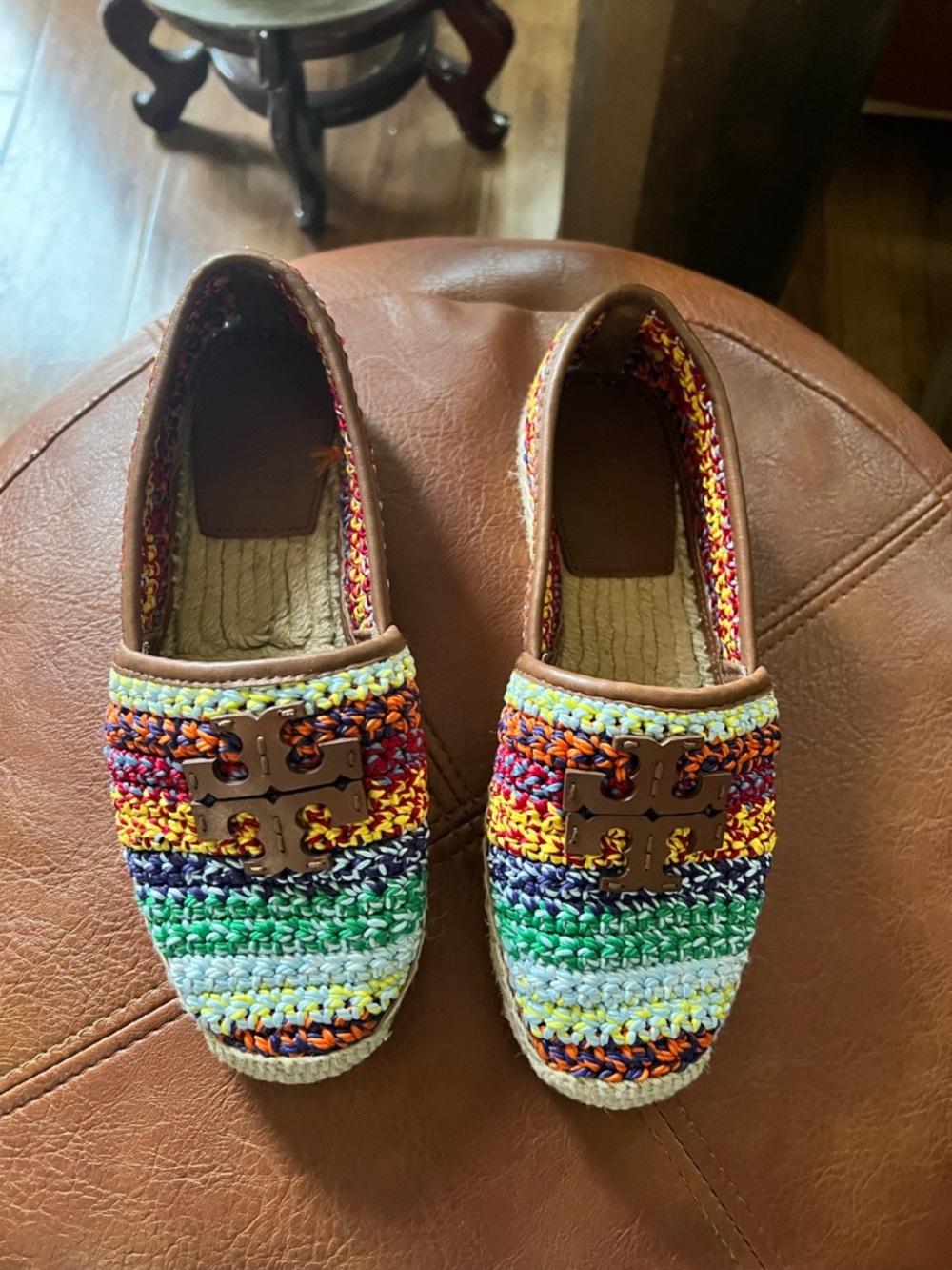 Tory Burch multicolored espadrille size 5